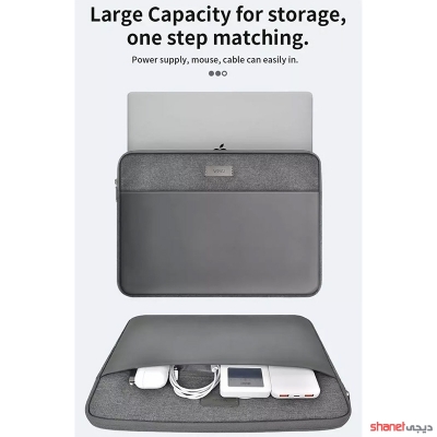 کیف لپ‌تاپ ویوو مدل WIWU Minimalist Laptop Sleeve مناسب برای لپ‌تاپ 13 و 14 اینچ